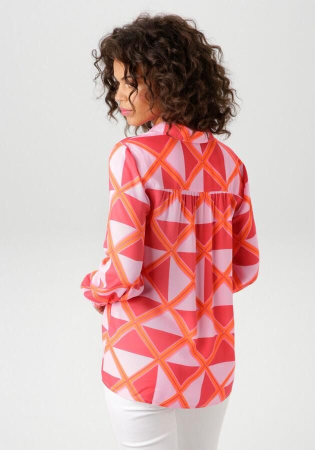 Aniston CASUAL Overhemdblouse met extravagante grafische druk - Foto 4