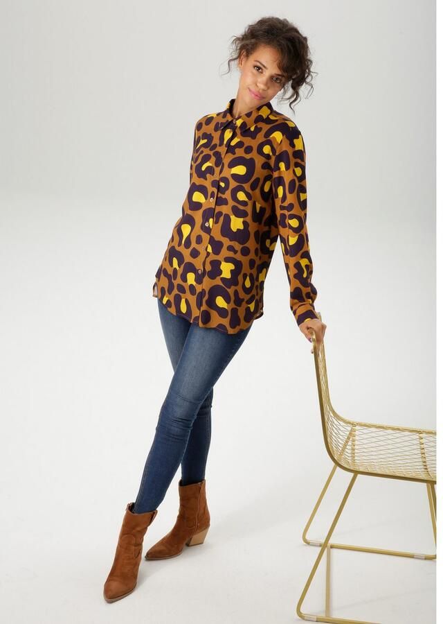 Aniston CASUAL Overhemdblouse met extravagante grafische print nieuwe collectie - Foto 3