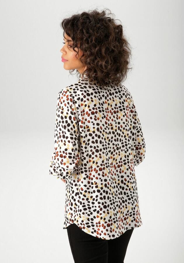 Aniston CASUAL Overhemdblouse met extravagante kleurharmonieus alloverprint nieuwe collectie - Foto 5