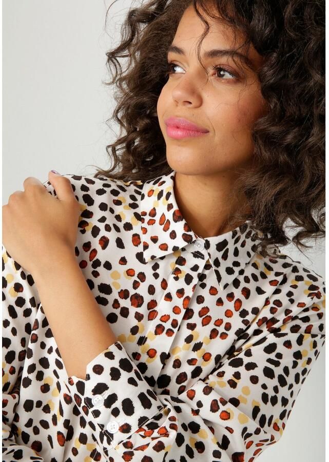 Aniston CASUAL Overhemdblouse met extravagante kleurharmonieus alloverprint nieuwe collectie - Foto 2