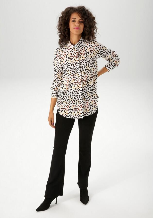 Aniston CASUAL Overhemdblouse met extravagante kleurharmonieus alloverprint nieuwe collectie - Foto 6