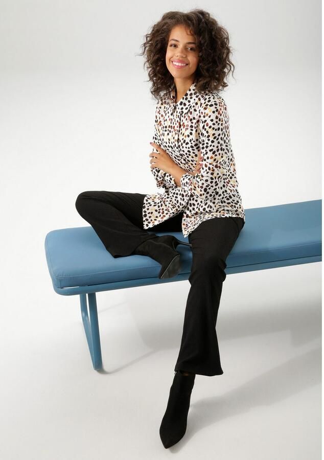 Aniston CASUAL Overhemdblouse met extravagante kleurharmonieus alloverprint nieuwe collectie - Foto 3