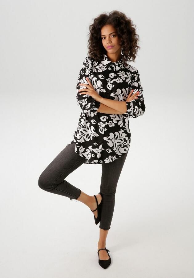 Aniston CASUAL Overhemdblouse met fantasierijke grootvlak print - Foto 5