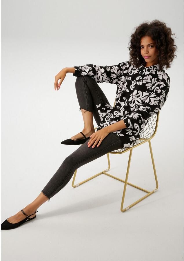Aniston CASUAL Overhemdblouse met fantasierijke grootvlak print - Foto 2