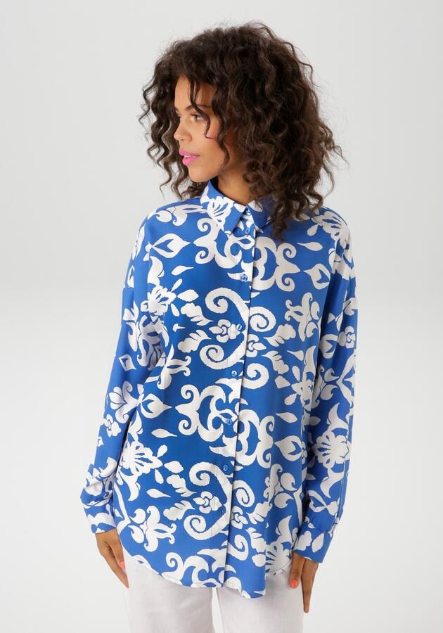 Aniston CASUAL Overhemdblouse met fantasierijke grootvlak print - Foto 8