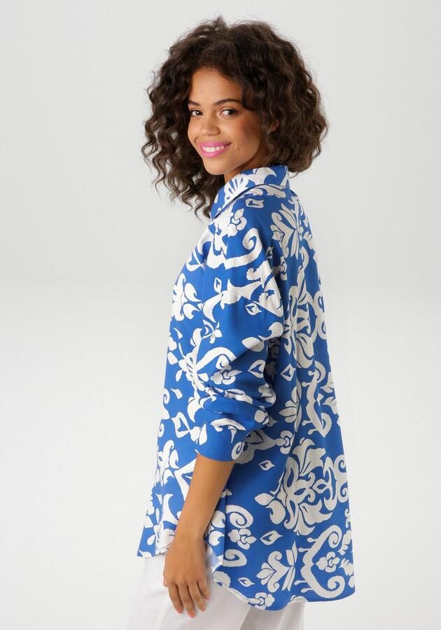 Aniston CASUAL Overhemdblouse met fantasierijke grootvlak print - Foto 4