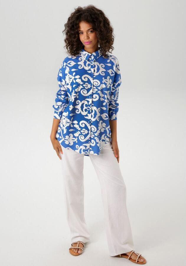 Aniston CASUAL Overhemdblouse met fantasierijke grootvlak print - Foto 5