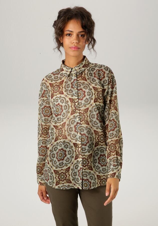 Aniston CASUAL Overhemdblouse met fantasierijke mandala-print - Foto 8