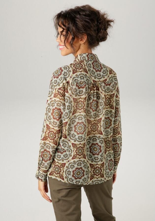 Aniston CASUAL Overhemdblouse met fantasierijke mandala-print - Foto 4