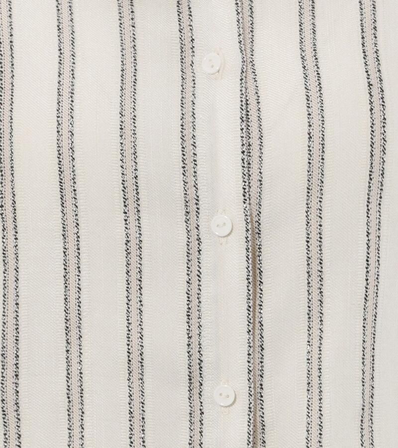 Aniston CASUAL Overhemdblouse met glanzdraden versierde strepen