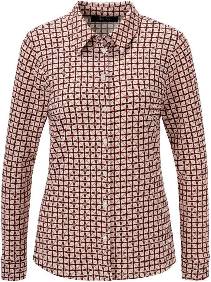 Aniston CASUAL Overhemdblouse met kleurharmonisch retro-patroon nieuwe collectie - Foto 2