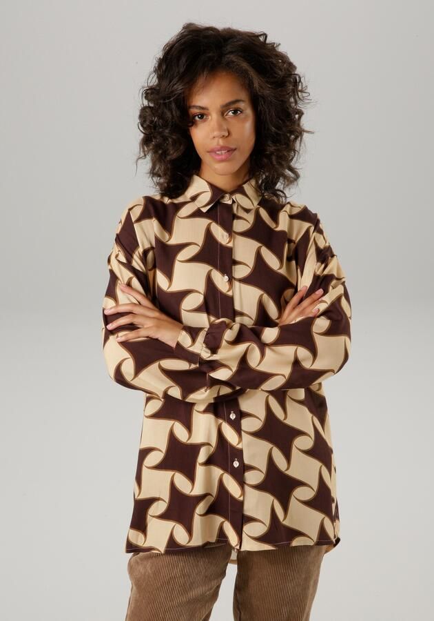 Aniston CASUAL Overhemdblouse met kleurharmonische grafische print - Foto 7