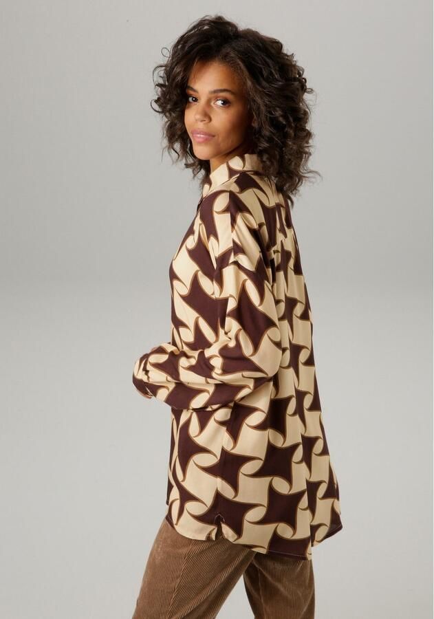 Aniston CASUAL Overhemdblouse met kleurharmonische grafische print - Foto 4