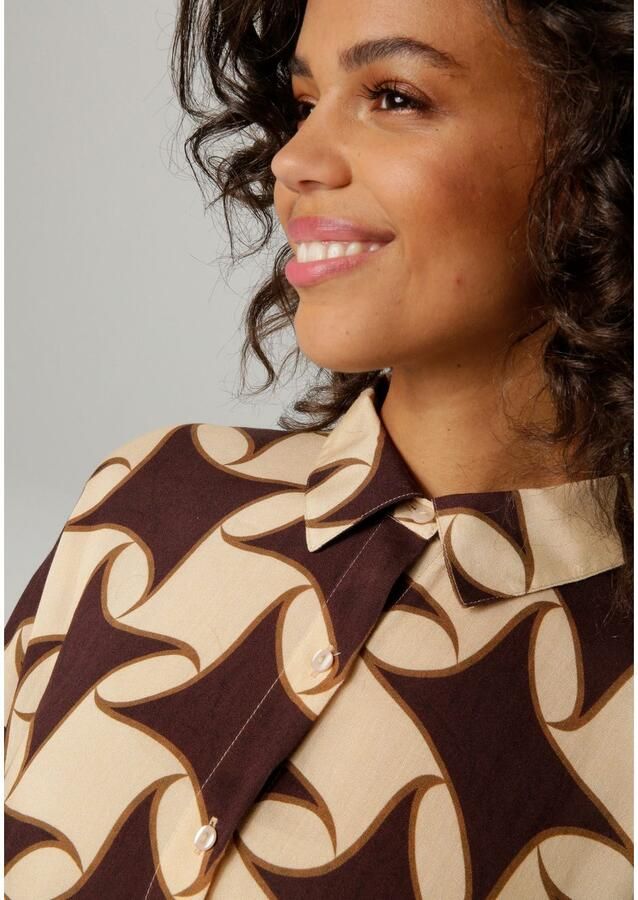 Aniston CASUAL Overhemdblouse met kleurharmonische grafische print - Foto 2