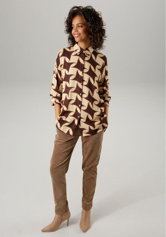 Aniston CASUAL Overhemdblouse met kleurharmonische grafische print - Foto 5