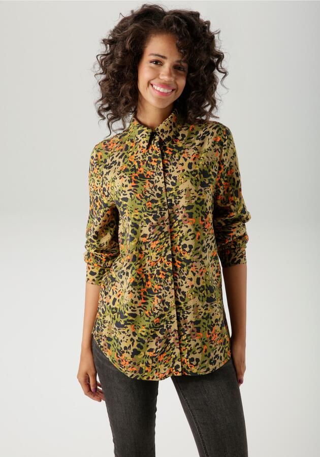 Aniston CASUAL Overhemdblouse met kleurrijke grafische alloverprint nieuwe collectie - Foto 7