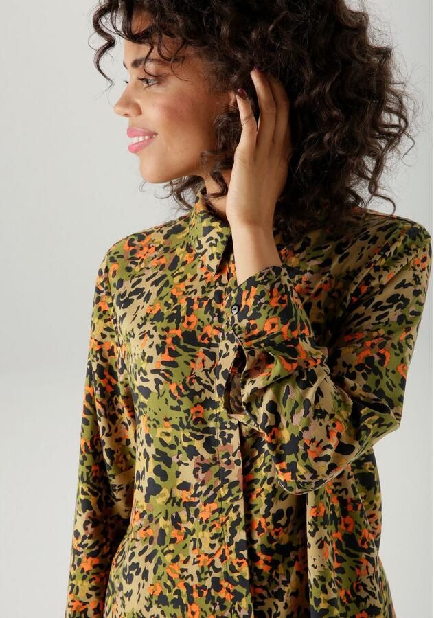 Aniston CASUAL Overhemdblouse met kleurrijke grafische alloverprint nieuwe collectie - Foto 2