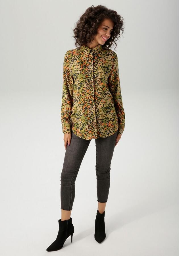 Aniston CASUAL Overhemdblouse met kleurrijke grafische alloverprint nieuwe collectie - Foto 5
