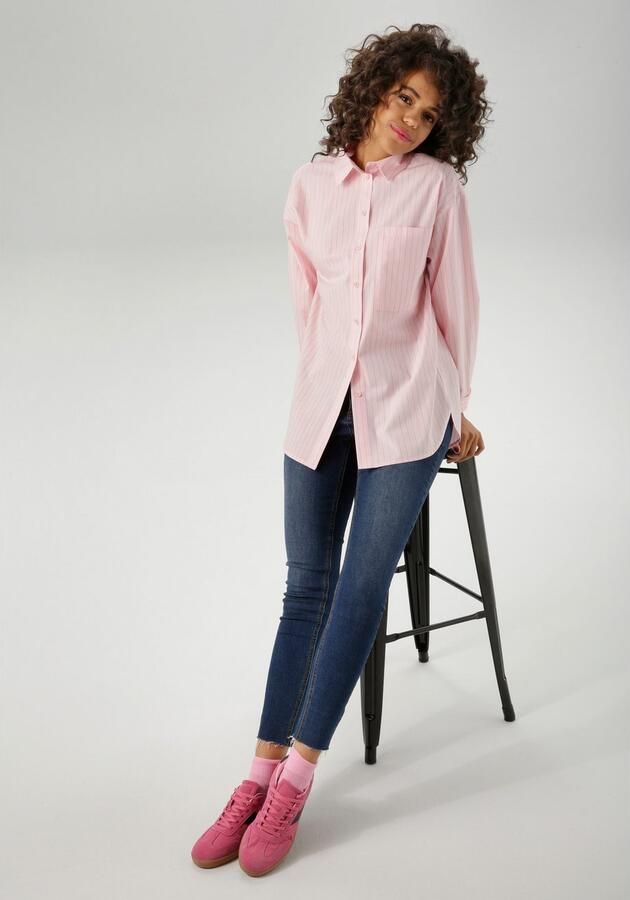 Aniston CASUAL Overhemdblouse met streepdessin nieuwe collectie - Foto 5