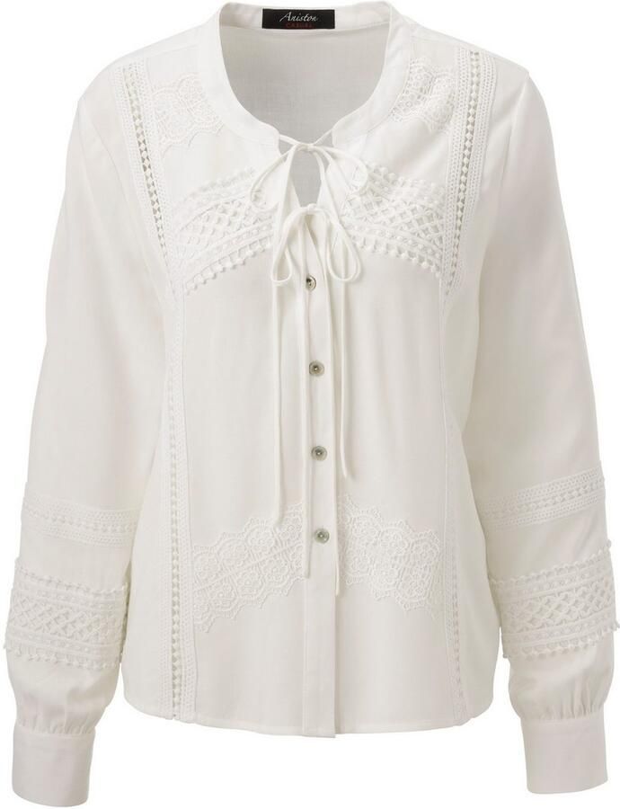 Aniston CASUAL Overhemdblouse rijkelijk versierd met verschillende soorten kant nieuwe collectie - Foto 2