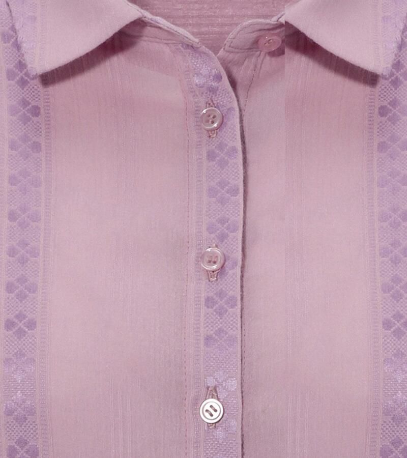 Aniston CASUAL Overhemdblouse van trendy mousseline-stof met ingeweven patroon