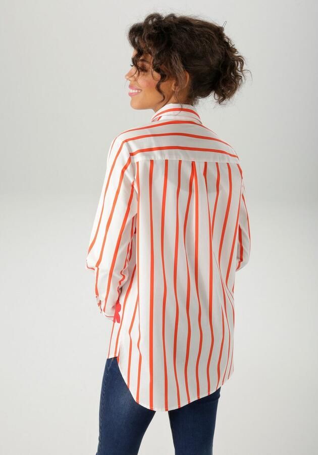 Aniston CASUAL Overhemdblouse versierd met strepen en bloe nieuwe collectie - Foto 4