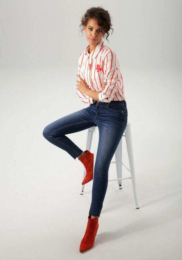 Aniston CASUAL Overhemdblouse versierd met strepen en bloe nieuwe collectie - Foto 5