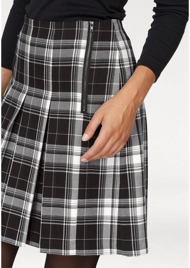 Aniston CASUAL Plooirok met een sierrits voor - Foto 2