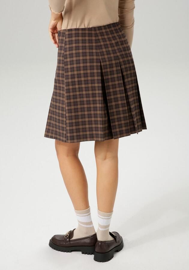 Aniston CASUAL Plooirok met een sierrits voor - Foto 3