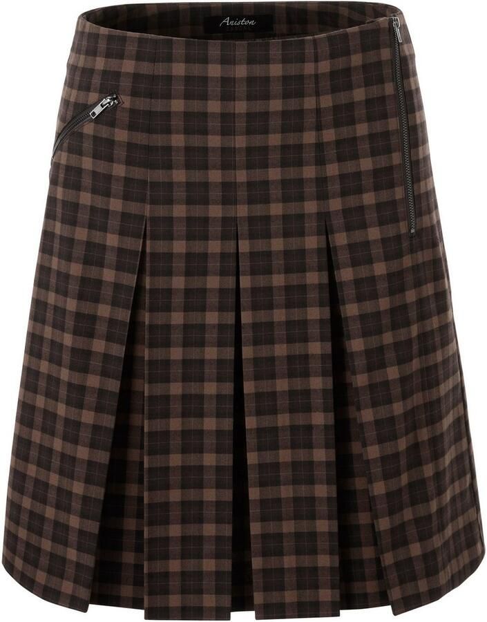 Aniston CASUAL Plooirok met een sierrits voor - Foto 2