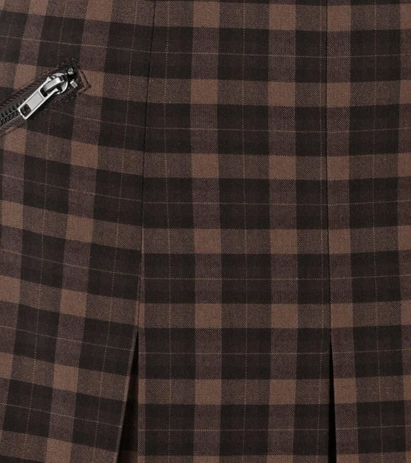 Aniston CASUAL Plooirok met een sierrits voor