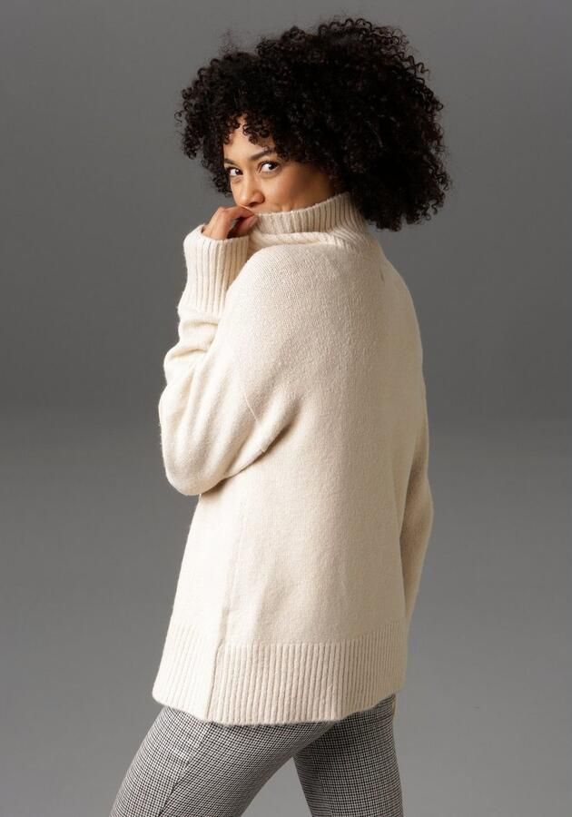 Aniston CASUAL Schipperstrui met een ritssluiting - Foto 4