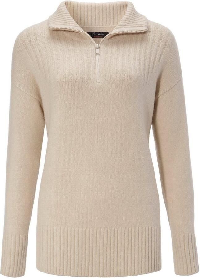 Aniston CASUAL Schipperstrui met een ritssluiting