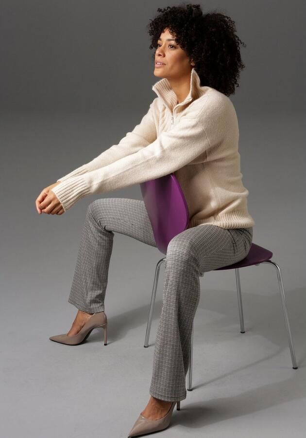 Aniston CASUAL Schipperstrui met een ritssluiting - Foto 10