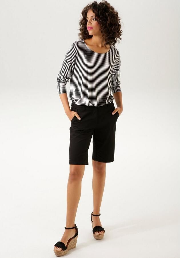 Aniston CASUAL Shirt met lange mouwen de clou: de nep-knopenrij aan de achterkant - Foto 5