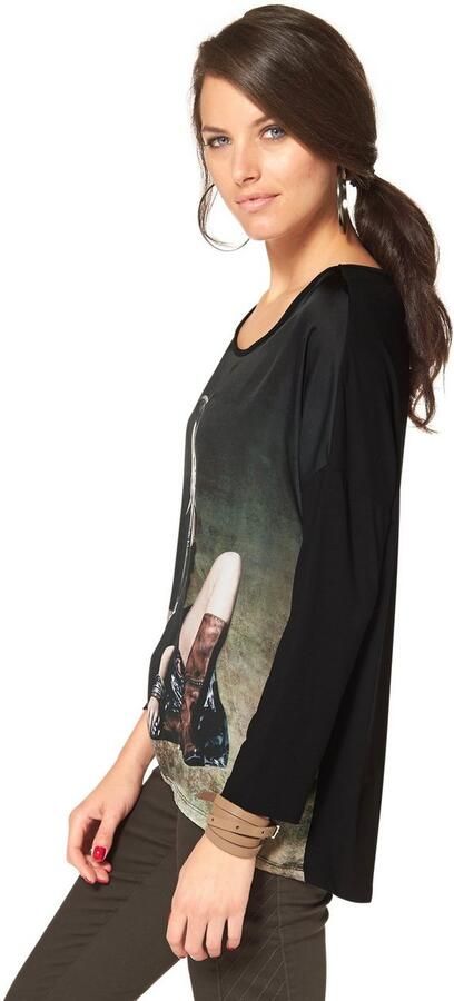 Aniston CASUAL Shirt met lange mouwen met elegante frontprint - Foto 8