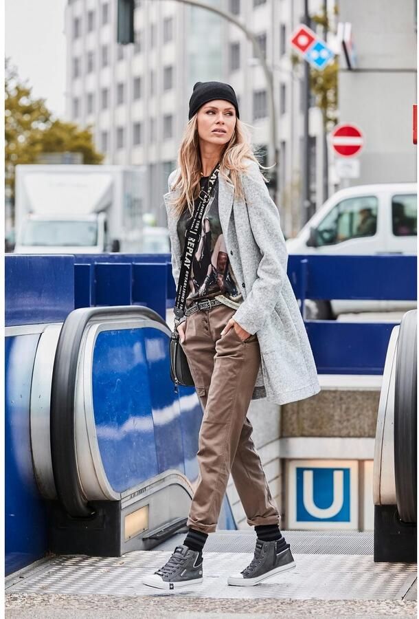 Aniston CASUAL Shirt met lange mouwen met elegante frontprint - Foto 5