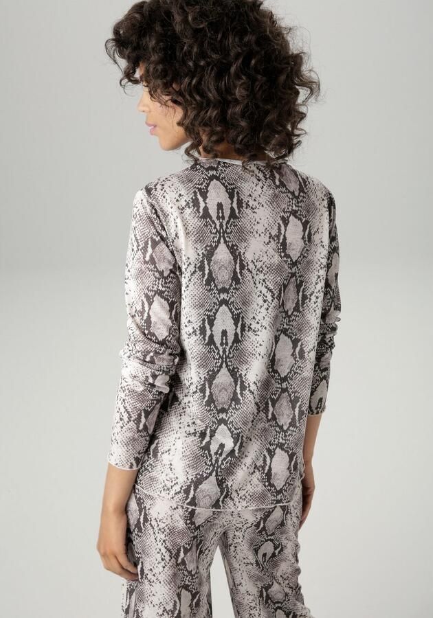 Aniston CASUAL Shirt met lange mouwen met kleurharmonieus slangenprint nieuwe collectie - Foto 10