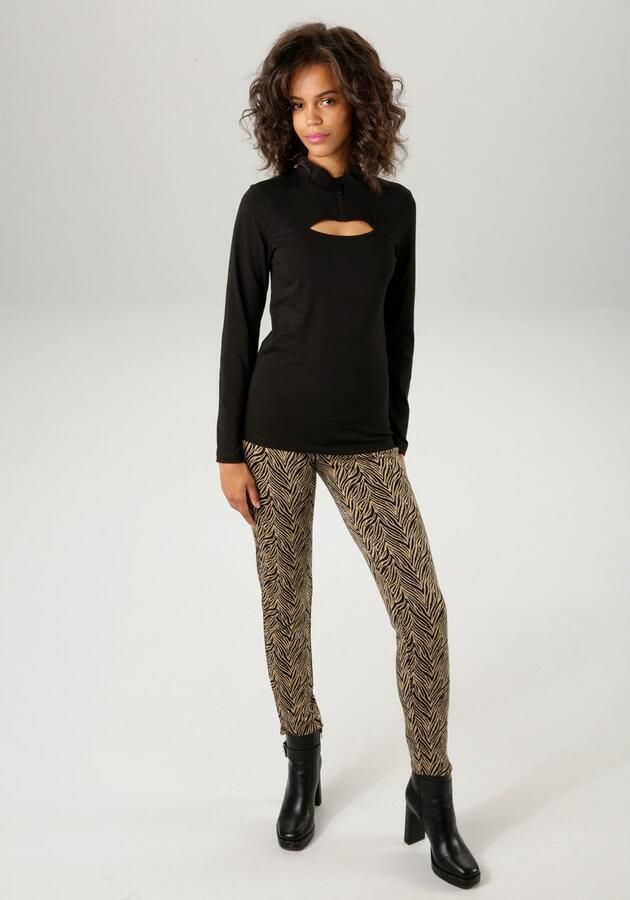 Aniston CASUAL Shirt met lange mouwen met verfijnd cut-out - Foto 5