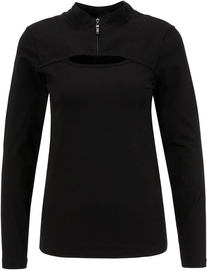 Aniston CASUAL Shirt met lange mouwen met verfijnd cut-out - Foto 2