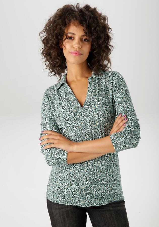 Aniston CASUAL Shirtblouse met kleurharmonisch paisley-patroon nieuwe collectie - Foto 7
