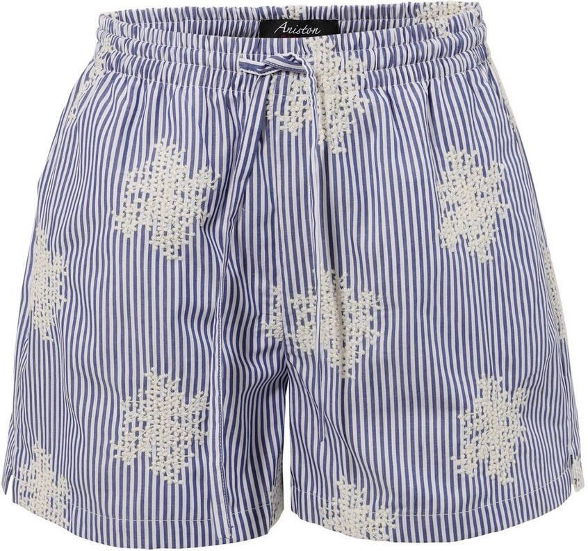 Aniston CASUAL Short gestreept en zorgvuldig versierd met borduurwerk - Foto 2