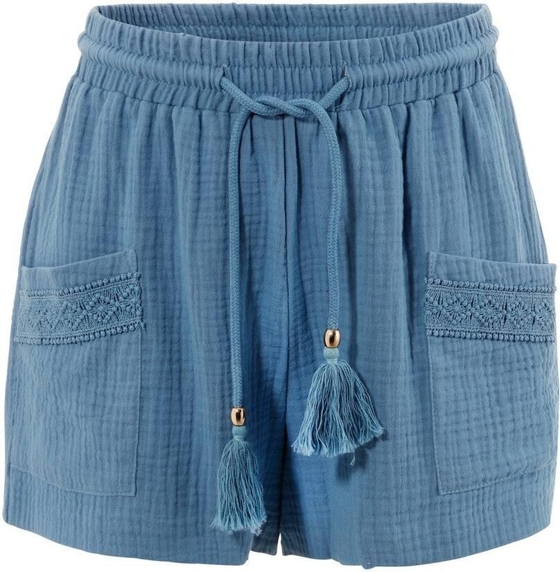 Aniston CASUAL Short versierd met haakapplicaties - Foto 2