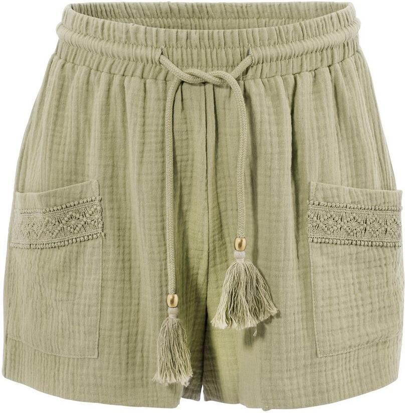 Aniston CASUAL Short versierd met haakapplicaties - Foto 2