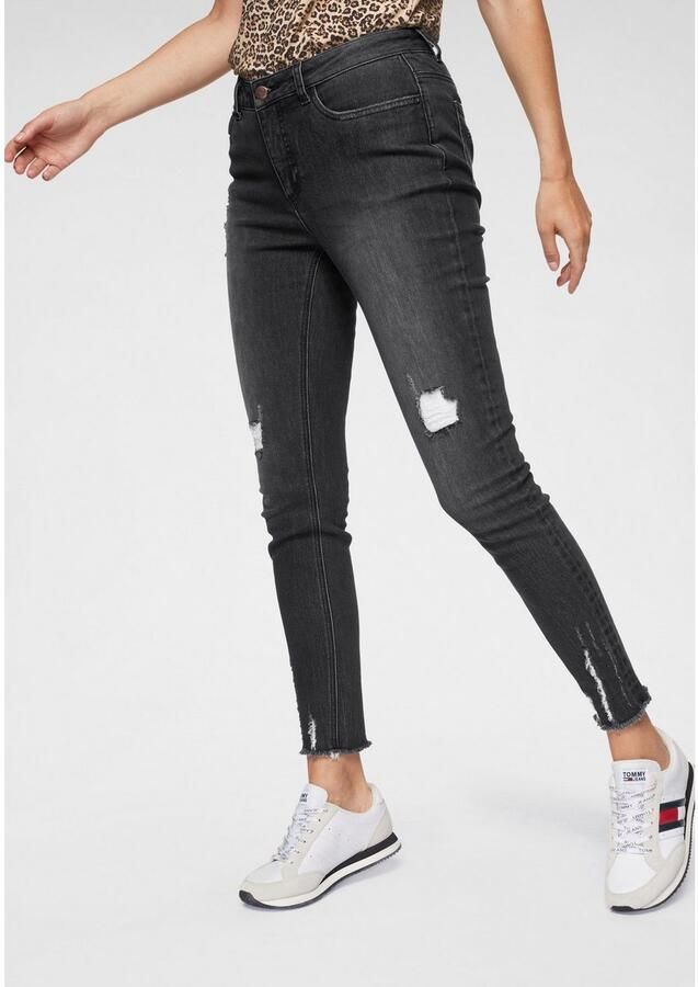 Aniston CASUAL Skinny fit jeans met vernietigde werking - Foto 3