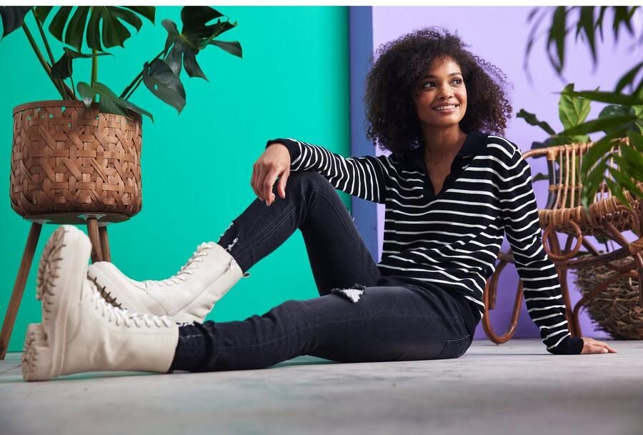 Aniston CASUAL Skinny fit jeans met vernietigde werking - Foto 9