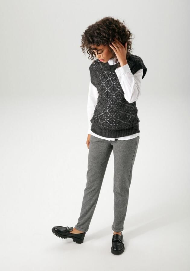 Aniston CASUAL Slip-over met trendy ajour-breiselpatroon nieuwe collectie - Foto 5