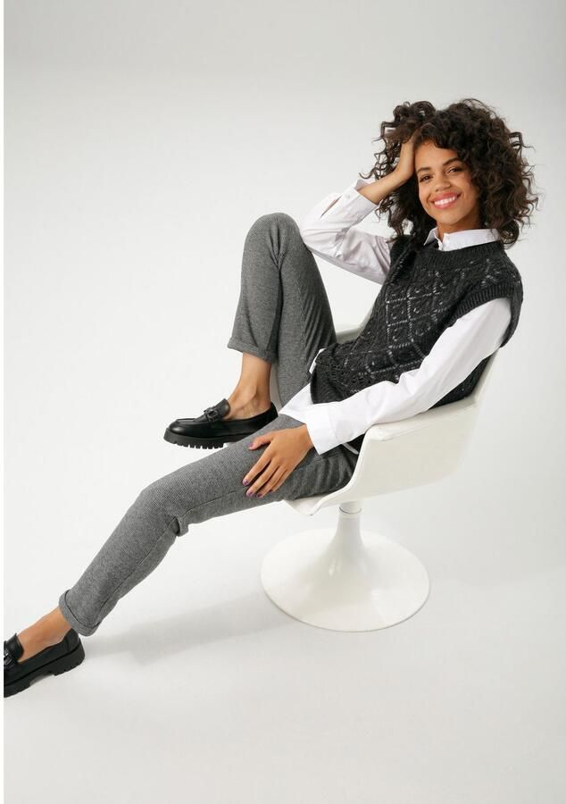 Aniston CASUAL Slip-over met trendy ajour-breiselpatroon nieuwe collectie - Foto 3