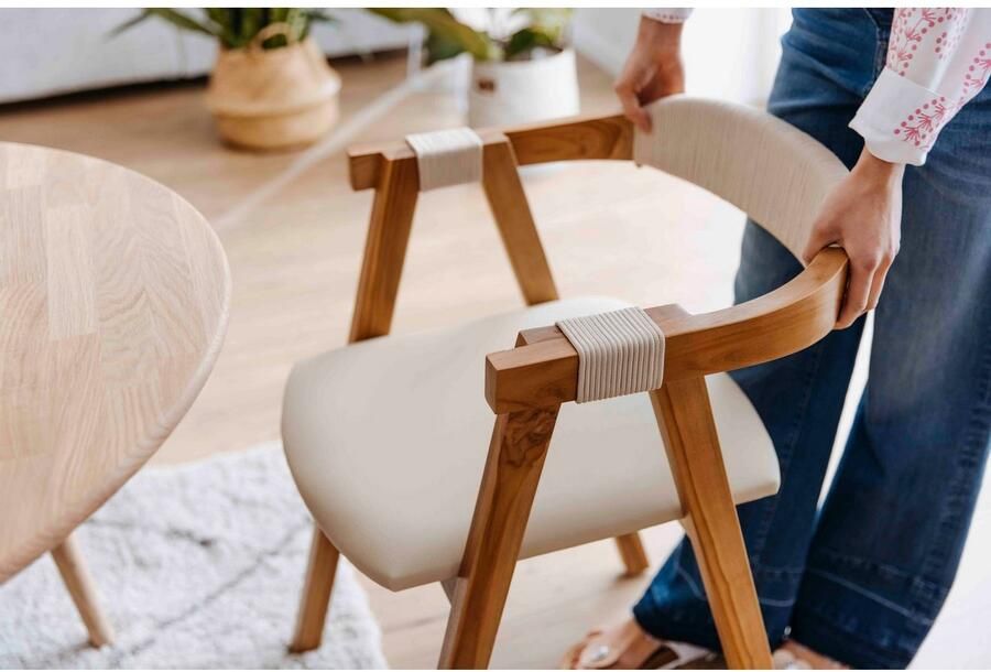 Aniston CASUAL Straight jeans met een trendy wassing op de licht gerafelde zoom - Foto 7