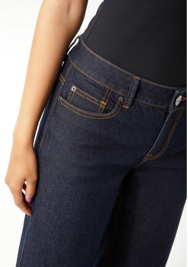 Aniston CASUAL Straight jeans met trendy wijd been - Foto 2